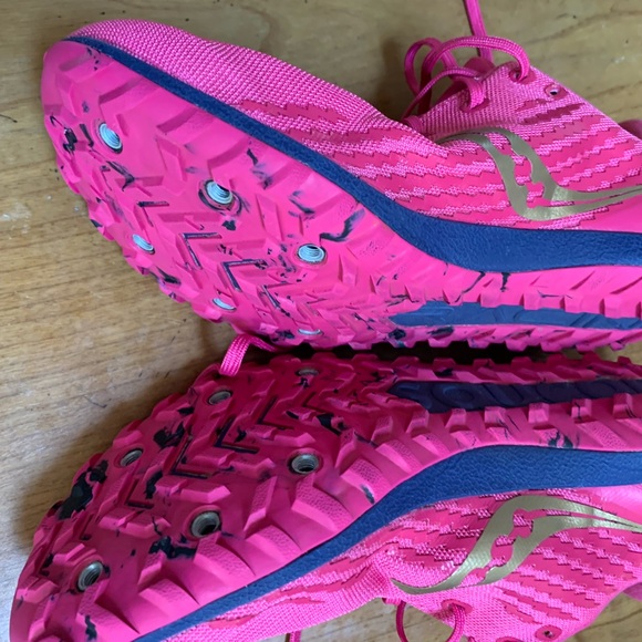 Saucony Havok Cross Country XC spikes size 8 - Picture 2 of 3